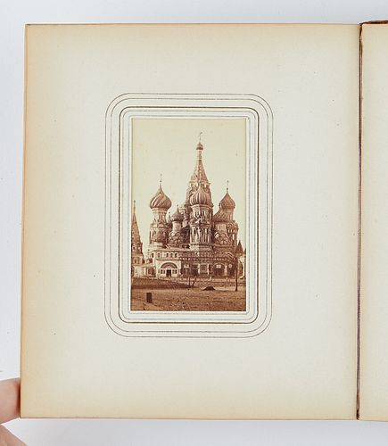 19TH C. RUSSIAN PHOTO ALBUM W/