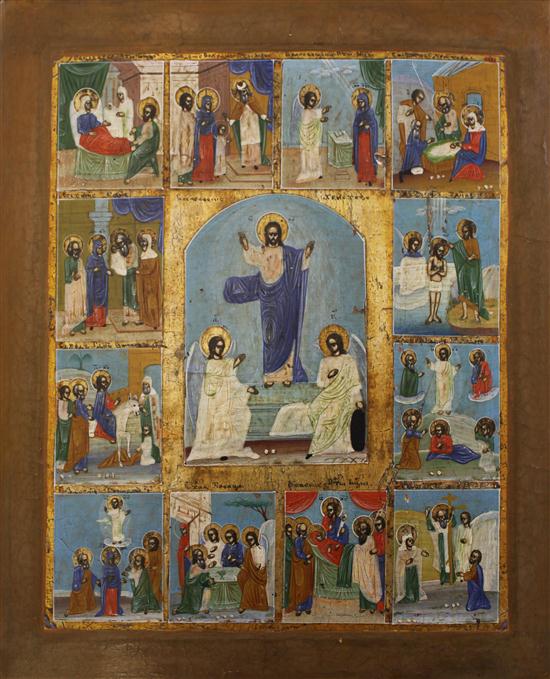 19th C. Russian School oil on