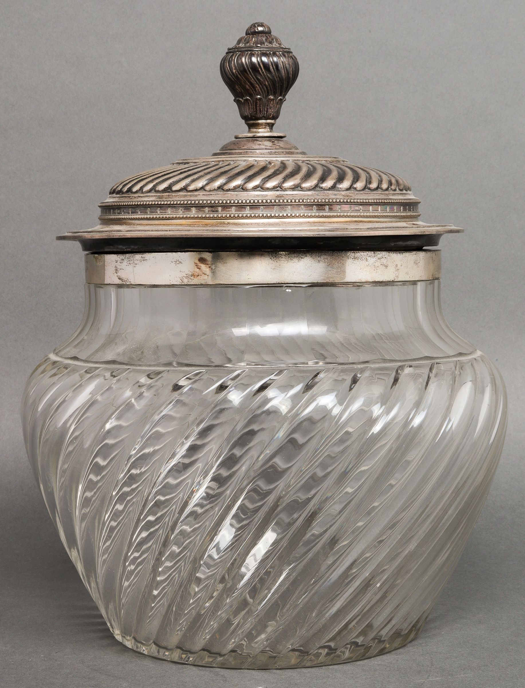 19TH C. RUSSIAN SILVER & GLASS
