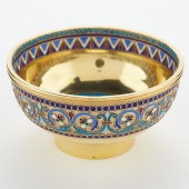 19TH C. RUSSIAN SILVER GILT EN