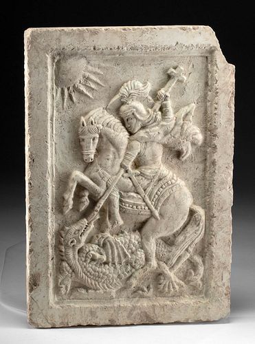 19TH C. RUSSIAN STONE RELIEF -