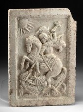 19TH C. RUSSIAN STONE RELIEF -