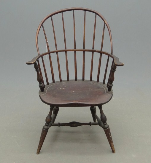 19th c. sack back Windsor chair.