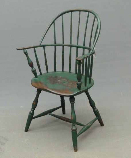19th c. sackback Windsor chair in