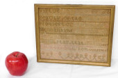 19TH C. SAMPLER K. CURRIE, EX