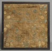 19th c. sampler ''William Will