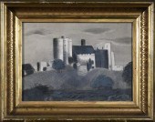 19TH C. SANDPAPER DRAWING, CAS