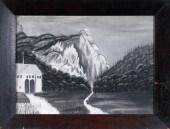 19TH C. SANDPAPER DRAWING, MOU