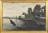 19TH C. SANDPAPER PAINTING. Mo