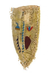 19TH C. SANTEE SIOUX RARE 4-SI