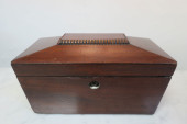 19TH C. SARCOPHAGUS TEA CADDY: