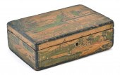 19TH C. SCHOOLGIRL PAINTED BOX