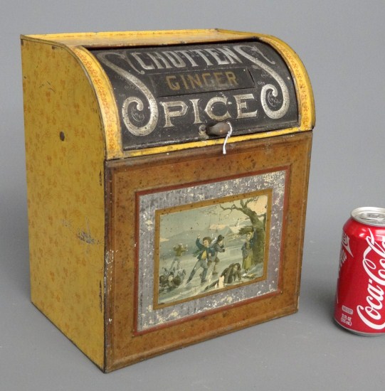 19th c. Schotten's Spices'' tin. 11
