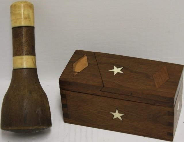19TH C SCRIMSHAW SAILOR MADE