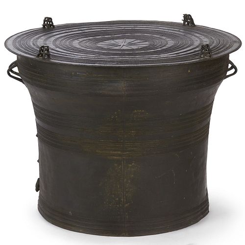 19TH C. SE ASIAN BRONZE RAIN