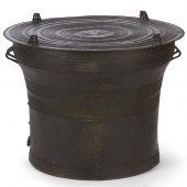 19TH C. SE ASIAN BRONZE RAIN D