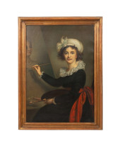 19TH C. 'SELF-PORTRAIT" O/C, A