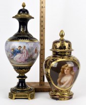 19TH C. SEVRES AND VIENNA URNS