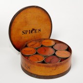 19TH C. SHAKER SPICE BOX WITH