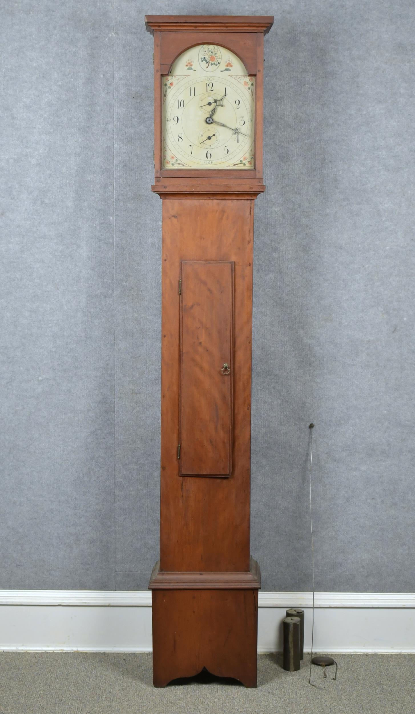 19TH C. SHAKER TALL CLOCK WITH