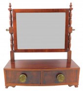 19TH C. SHAVING MIRROR AND STA