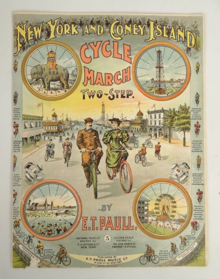 19th c. sheet music 13'' x 10''.