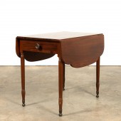 19TH C. SHERATON DROP-LEAF PEM