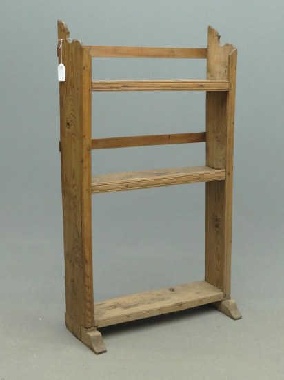 19th c. shoe foot shelf. 31'' W 8''
