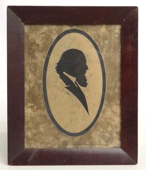 19th c. silhouette of a gentleman