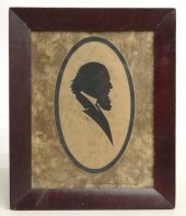 19th c. silhouette of a gentle