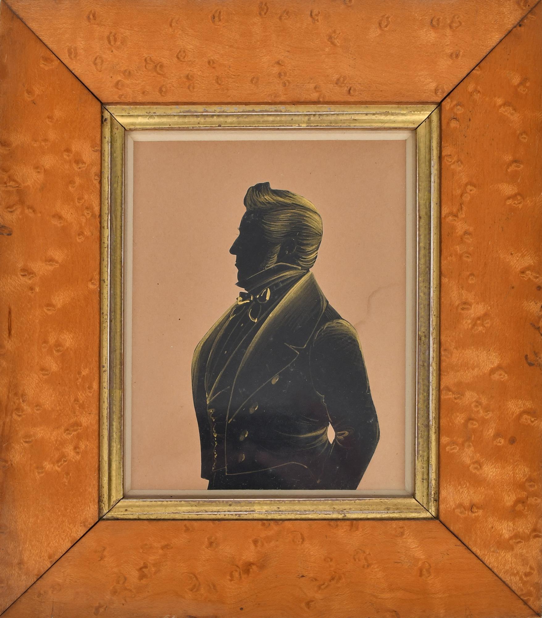 19TH C. SILHOUETTE PROFILE OF