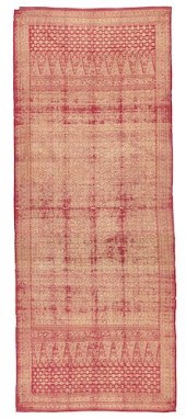 19TH C. SILK SONGKET SELENDANG