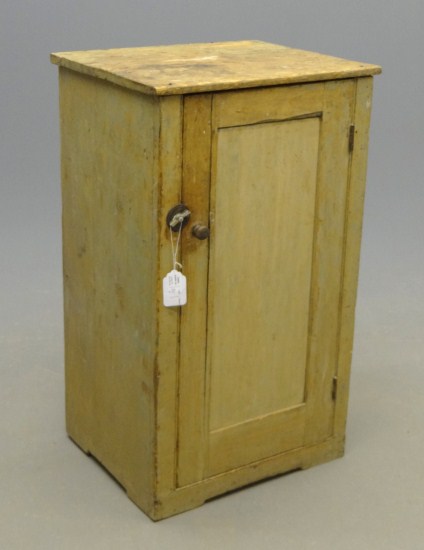19th c. single door cupboard. 20