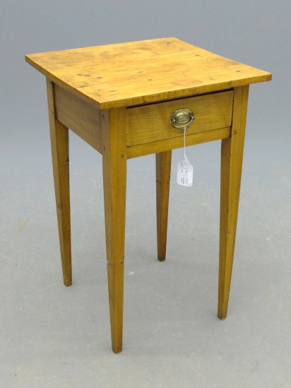 19th c. single drawer side table.