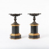19TH C. SLATE & BRONZE TAZZA M