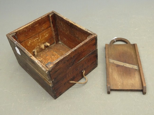 19th c. slaw cutter 24'' Length