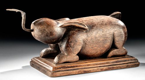 19TH C. SOUTHEAST ASIAN WOOD & IRON