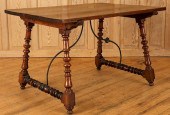 19TH C. SPANISH TABLE PEGGED C