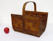 19TH C. SPLINT OAK FIREPLACE L
