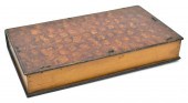 19TH C. SPONGE DECORATED BIBLE