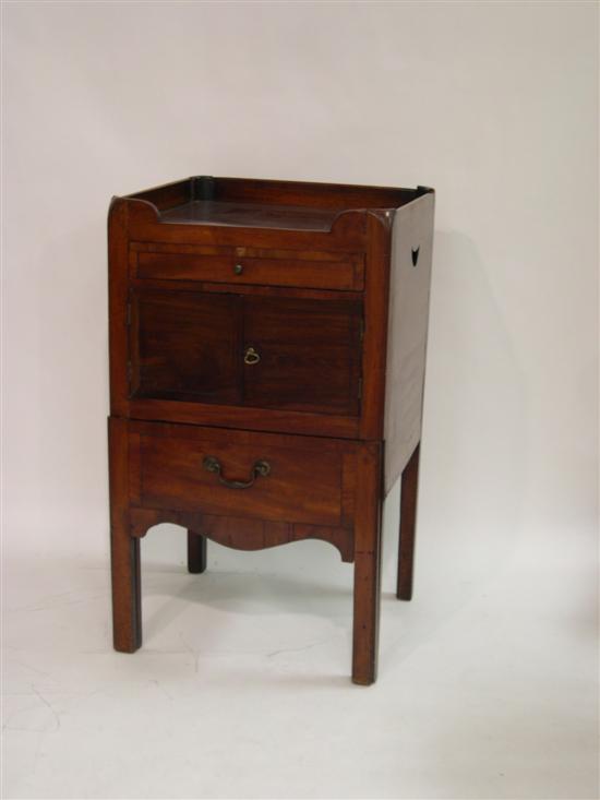 19th C. stand with gallery top  one