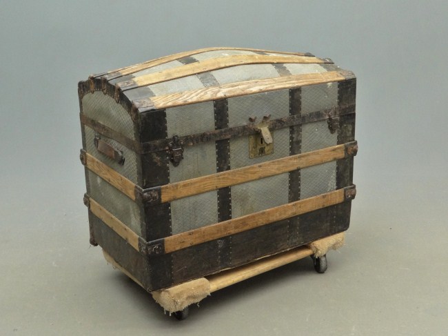 19th c. steamer trunk.
