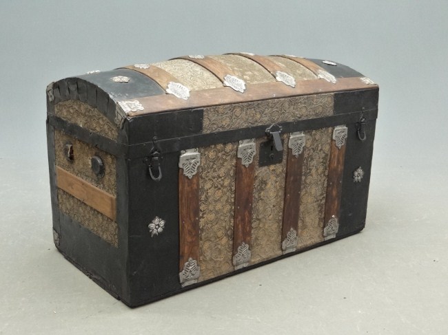 19th c. steamer trunk.