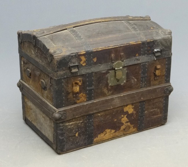 19th c. steamer trunk.