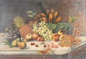 19TH C. STILL LIFE, OIL ON PAN