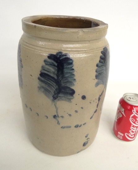 19th c. stoneware decorated