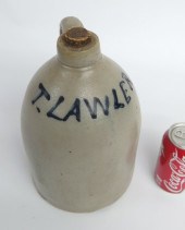 19th c. stoneware jug decorate