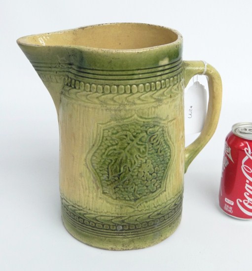 19th c. stoneware pitcher with