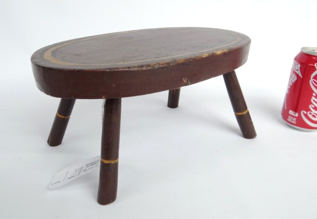19th c. stool in original paint.
