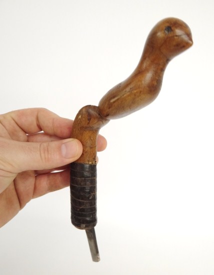 19th c. stylized bird crooked